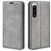 Mobigear Retro Slim Housse Sony Xperia 5 IV Etui Porte-Monnaie - Gris