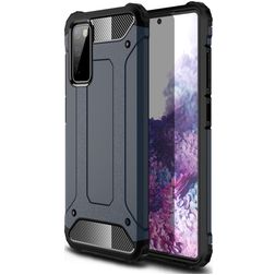 Mobigear Outdoor Coque Samsung Galaxy S20 FE Coque arrière Rigide Anti-Chocs - Bleu Marin