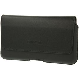 Valenta Durban Etui de ceinture en Cuir Véritable (max 16,7 cm x 8 cm) - Pochette de ceinture - Holster - Noir