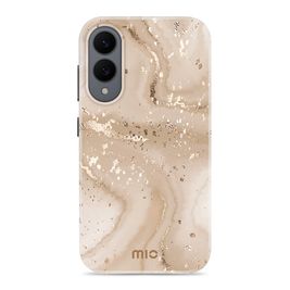 MIO Coque Samsung Galaxy S25 Edge MagSafe Coque arrière Rigide - Rose Gold Marble