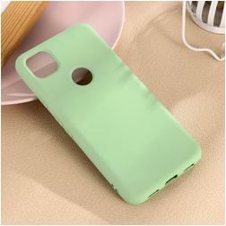 Mobigear Rubber Touch Coque Google Pixel 4a Coque arrière en Silicone - Vert