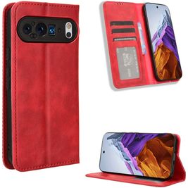 Mobigear Sensation Housse Google Pixel 9 Pro Etui Porte-Monnaie - Rouge