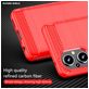 Mobigear Brushed Slim Coque OPPO Reno 8 Lite Coque arrière en TPU Souple - Rouge