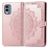Mobigear Mandala Housse Nokia X30 Etui Porte-Monnaie - Rose doré