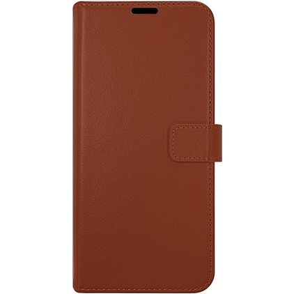 Valenta Gel Skin Housse Samsung Galaxy A13 4G Etui en Cuir Véritable Porte-Monnaie - Marron