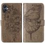 Mobigear Butterfly Housse Samsung Galaxy A05 Etui Porte-Monnaie - Gris