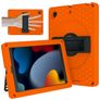 Mobigear Ruggedized Coque iPad 7 (2019) Coque arrière en EVA + Support Amovible - Orange